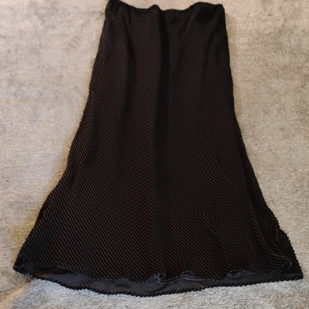 Sigrid Collection Diagonal Corduroy Silk Blend Skirt